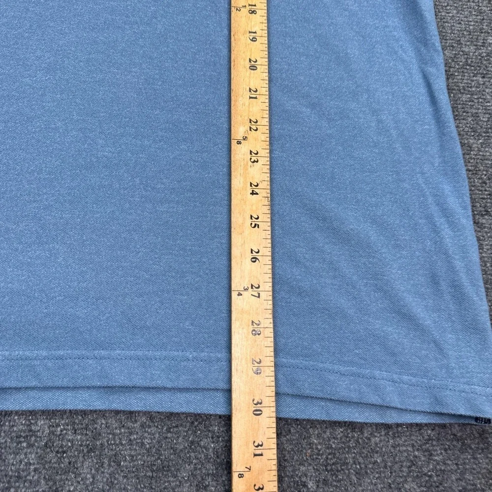 Banana Republic Polo Shirt Mens Size XL Blue Striped Casual Short Sleeve